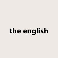 the english是什么意思