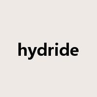 hydride是什么意思