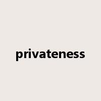 privateness是什么意思