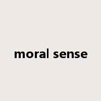 moral sense是什么意思