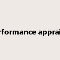 performance appraisal是什么意思