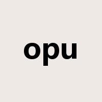 opu是什么意思