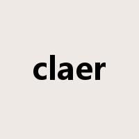 claer是什么意思