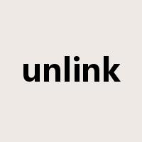 unlink是什么意思