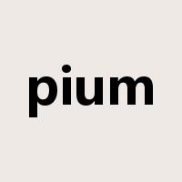 pium是什么意思