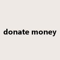 donate money是什么意思