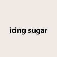 icing sugar是什么意思