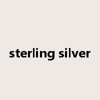 sterling silver是什么意思