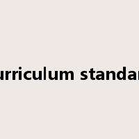 curriculum standard是什么意思