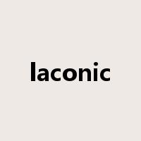 laconic是什么意思