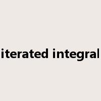 iterated integral是什么意思
