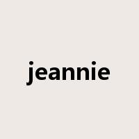 jeannie是什么意思