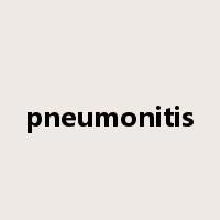 pneumonitis是什么意思