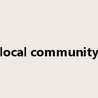 local community是什么意思