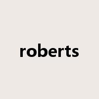 roberts是什么意思