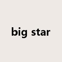 big star是什么意思