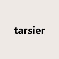 tarsier是什么意思