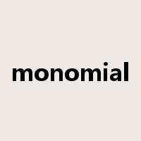 monomial是什么意思
