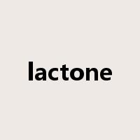 lactone是什么意思