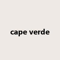 cape verde是什么意思