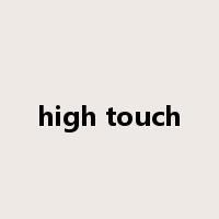 high touch是什么意思