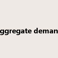 aggregate demand是什么意思