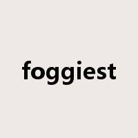 foggiest是什么意思