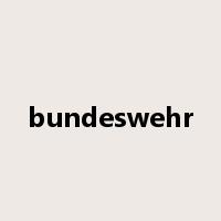 bundeswehr是什么意思