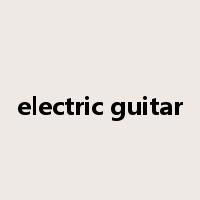 electric guitar是什么意思