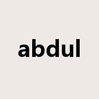 abdul是什么意思