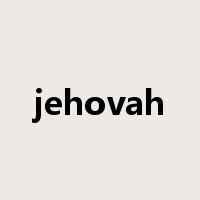 jehovah是什么意思