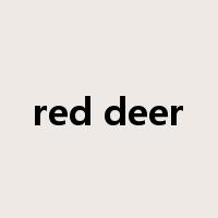 red deer是什么意思