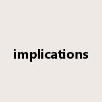 implications是什么意思
