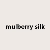 mulberry silk是什么意思