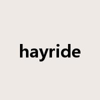 hayride是什么意思