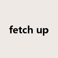 fetch up是什么意思