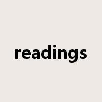 readings是什么意思
