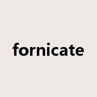 fornicate是什么意思