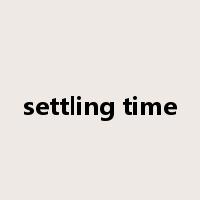 settling time是什么意思
