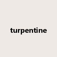 turpentine是什么意思
