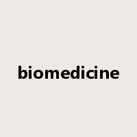 biomedicine是什么意思