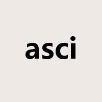 asci是什么意思