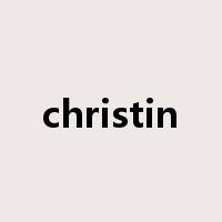 christin是什么意思