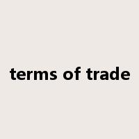 terms of trade是什么意思