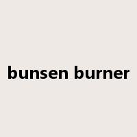 bunsen burner是什么意思
