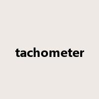 tachometer是什么意思