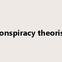 conspiracy theorist是什么意思