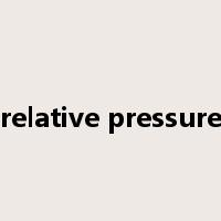 relative pressure是什么意思