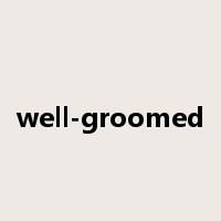 well-groomed是什么意思
