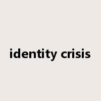 identity crisis是什么意思